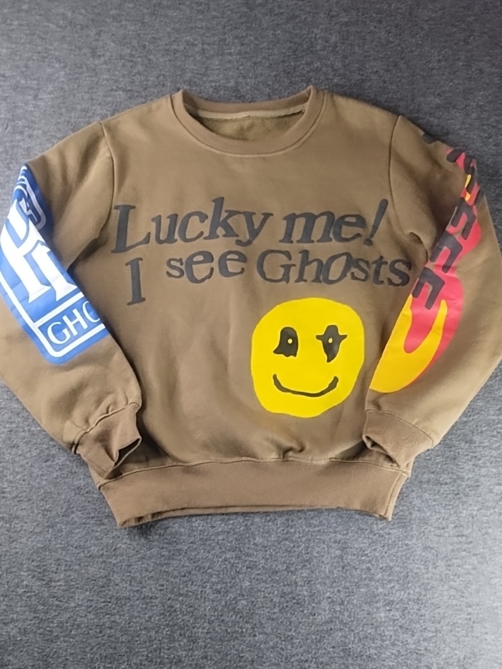 Lucky Me I See Ghosts Camp Flog Gnaw Nov 11 Kid Cudi Sweater Crewneck Kanye West